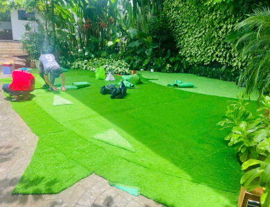 Cỏ Nhân Tạo Sân Vườn Tại Tp HCM 